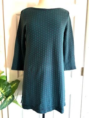 Lands End Polka Dot Shift Dress